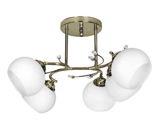 Classic ceiling chandelier pendant lamp Activejet IRMA Patina 5xE27 for living room