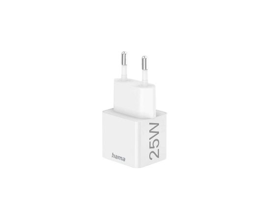 Hama 00201652 Charger 220V USB-C PD/Qualcomm 25W White