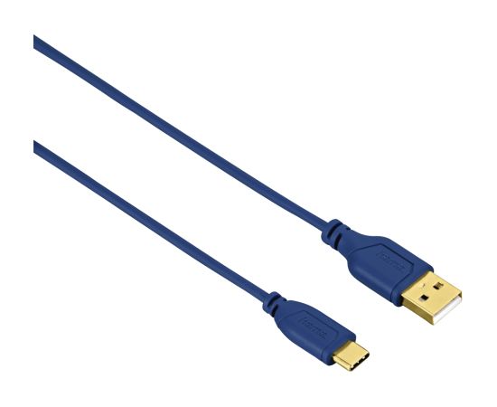 Hama 00135785 Flexi-Slim USB-C Cable 0.75m Blue