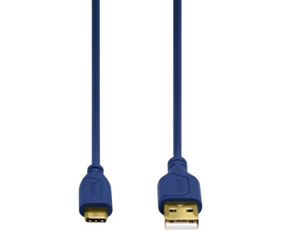 Hama 00135785 Flexi-Slim USB-C Cable 0.75m Blue