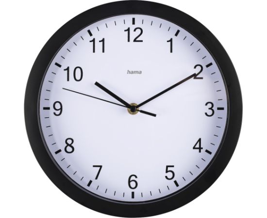 Hama 00186338 Wall clock Pure 25cm Quiet Black