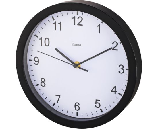 Hama 00186338 Wall clock Pure 25cm Quiet Black