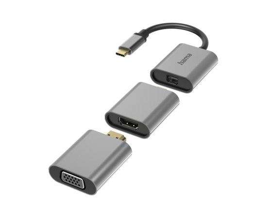 Hama 00200306 6in1 Adapter Connect2Go, USB-C, Mini-DisplayPort, HDMI, VGA