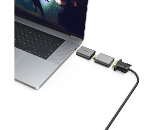 Hama 00200306 6in1 Adapter Connect2Go, USB-C, Mini-DisplayPort, HDMI, VGA