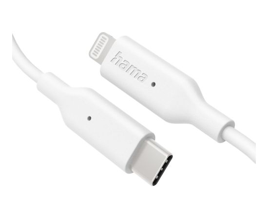 Hama 00201598 Charging Cable, USB-C - Lightning 1m white