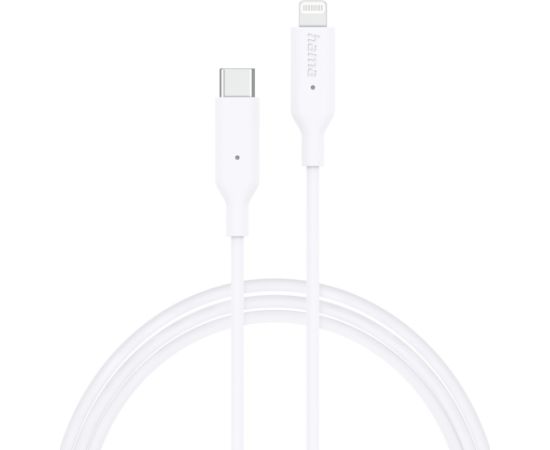 Hama 00201598 Charging Cable, USB-C - Lightning 1m white