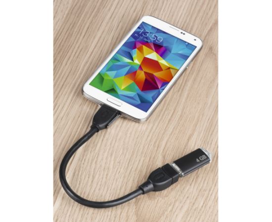Hama 00173892 USB 2.0 Adapter Cable, OTG micro B plug - A socket 15cm black