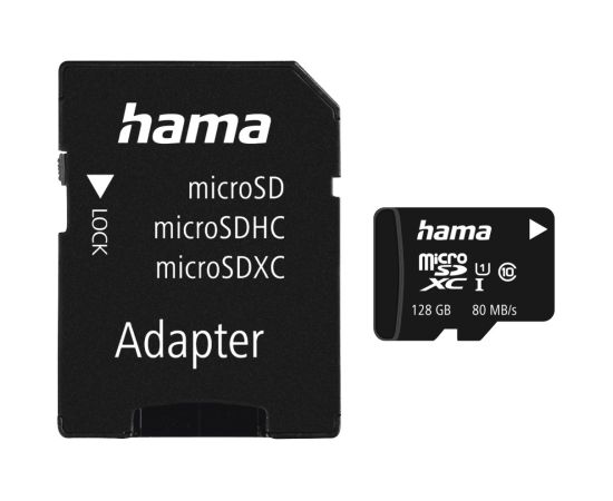 Hama 00124158 microSDXC 128GB Class 10 UHS-I