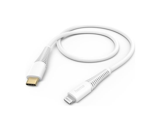 Hama 00201603 Charging Cable, USB-C - Lightning 1.5m white