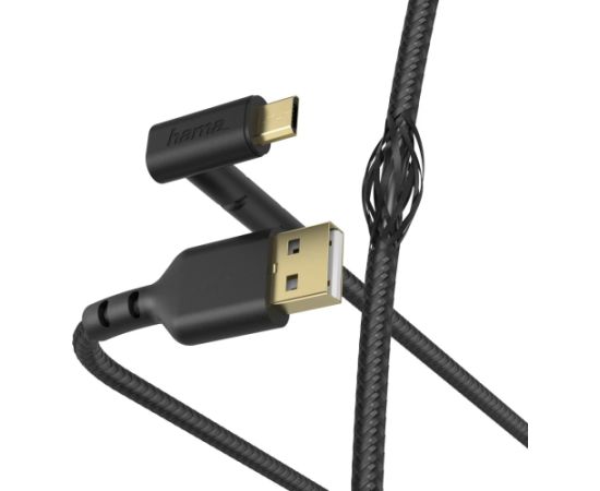 Hama 00187215 Stand Charging/Data Cable, Micro-USB 1.5m black