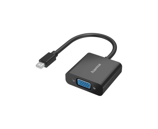 Hama 00200333 Video Cable Adapter Mini DisplayPort VGA (D-Sub), Black