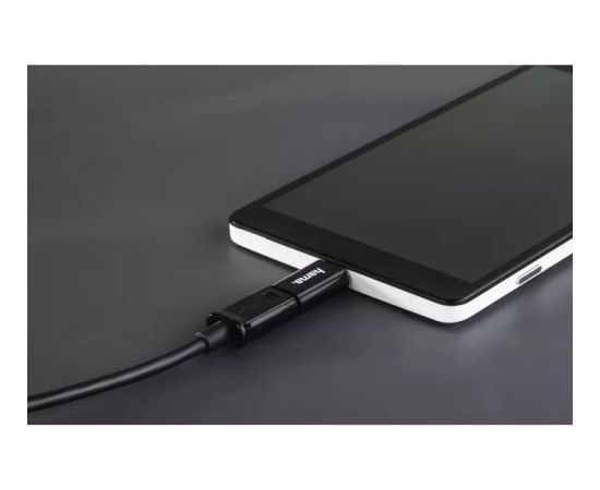 Hama 00178399 Adapter, micro USB to USB Type-C plug, Black
