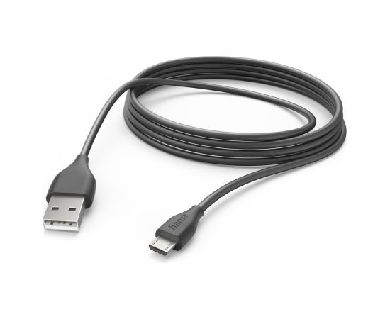 Hama 00201588 Charging Cable, USB-A - Micro-USB 3m black