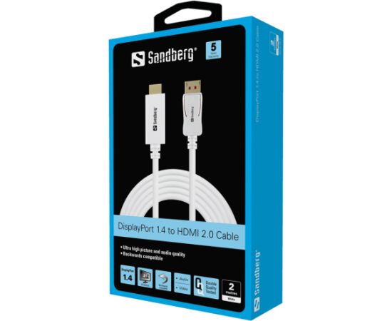 Sandberg 509-16 DisplayPort 1.4-HDMI 4K60Hz 2m