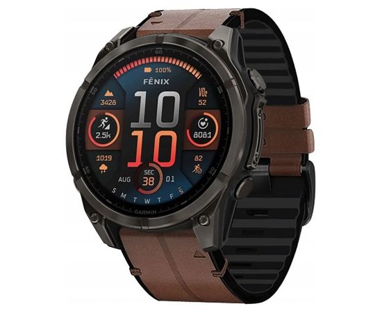 TECH-PROTECT SILICONE PU GARMIN FENIX 5X | 5X PLUS | 6X | 6X PRO | 7X | 8 (51 ММ) КОРИЧНЕВЫЙ