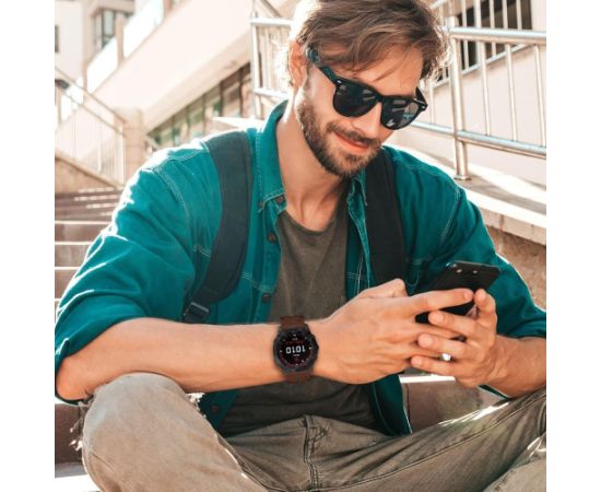 TECH-PROTECT SILICONE PU GARMIN FENIX 5X | 5X PLUS | 6X | 6X PRO | 7X | 8 (51 ММ) КОРИЧНЕВЫЙ