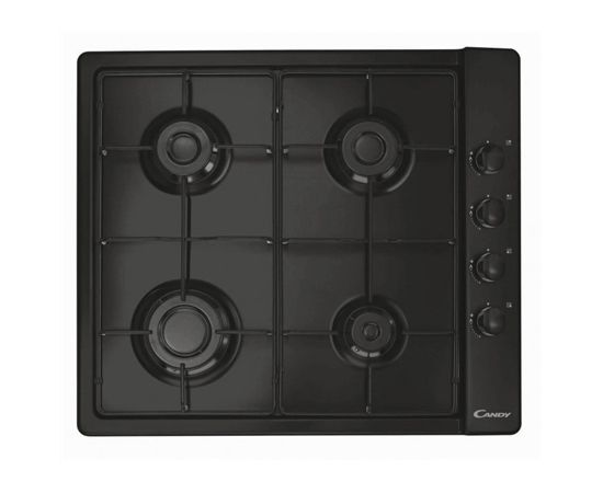 Candy CLG64SPN  Built-In Gas On Hob, Number of burners/cooking zones 4, Black,