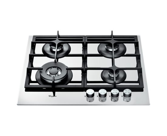 Whirlpool AKT 6465 WH Gas, Number of burners/cooking zones 4, White,