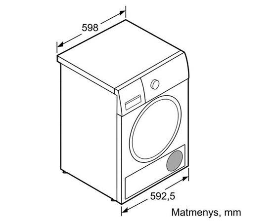 Bosch   Bosch WTG864L7SN  Condensed, Condensation, 7 kg, Energy efficiency class B, White