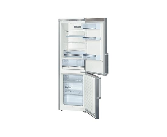 Bosch Refrigerator KGE36BI40 Free standing, Combi, Height 186 cm, A+++,   net capacity 215 L, Freezer net capacity 89 L, 38 dB, Stainless steel