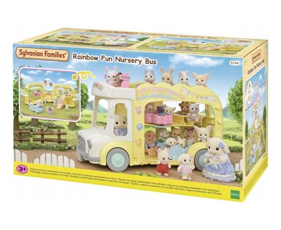 Epoch Sylvanian Families - Rainbow Fun Kindergarten Bus (5744) (Nedaudz boj.iepak.)