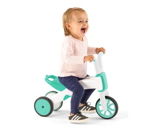 Chillafish Bunzi līdzsvara velosipēds - transformers pašiem mazākajiem 2-in-1, mint, no 1 līdz 3 gadiem - CPBN03MIN