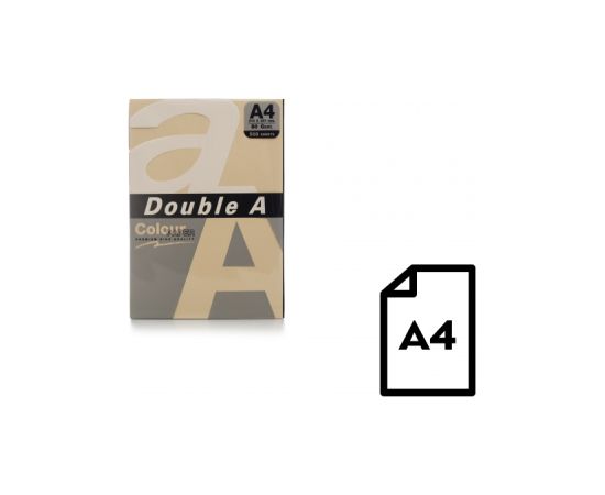 Цветная бумага Double A, 80 г, A4, 500 листов, старая роза