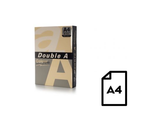 Цветная бумага Double A, 80 г, A4, 500 листов, старая роза