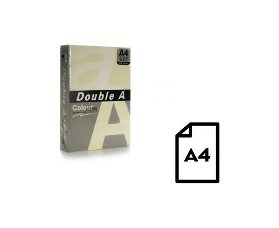 Цветная бумага Double A, 80 г, A4, 500 листов, слоновая кость