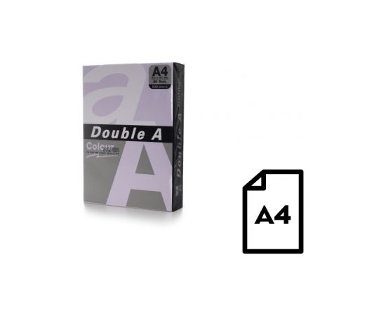 Цветная бумага Double A, 80 г, A4, 500 листов, Левендер