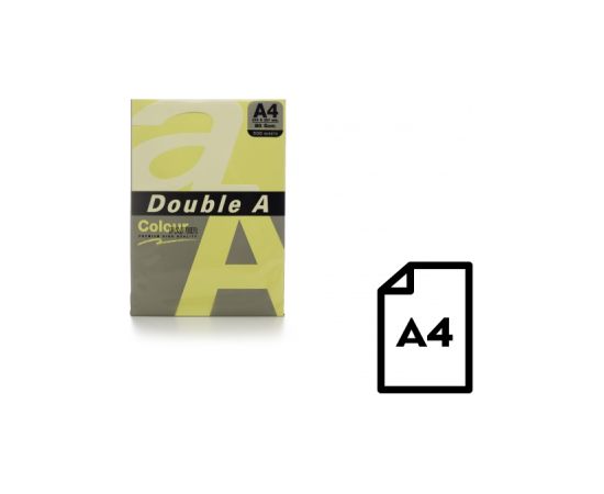 Colour paper Double A, 80g, A4, 500 sheets, Cheese