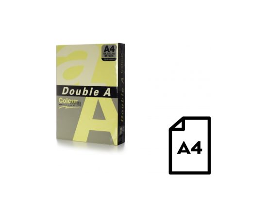 Colour paper Double A, 80g, A4, 500 sheets, Cheese