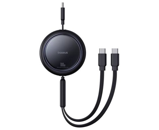 Kabel USB-C 2W1 Baseus Bright Mirror, C+C / 100W / 1m (czarny)