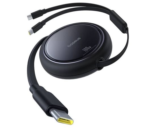 Kabel USB-C 2W1 Baseus Bright Mirror, C+C / 100W / 1m (czarny)