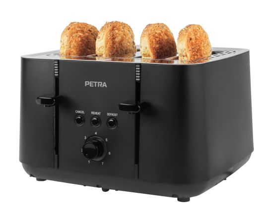 Petra PT5565MBLKVDE 4-Slice Toaster