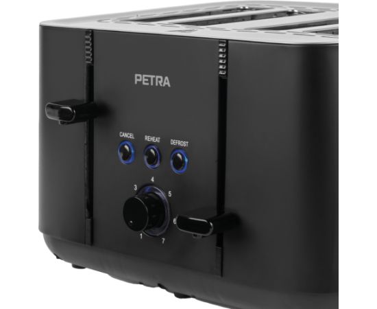 Petra PT5565MBLKVDE 4-Slice Toaster