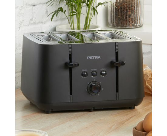 Petra PT5565MBLKVDE 4-Slice Toaster