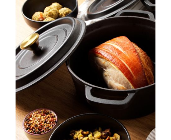 Russell Hobbs RH02524BEU7 Cast iron stockpot 24cm black