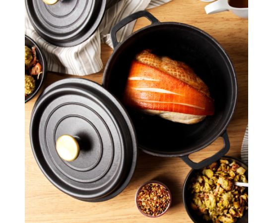 Russell Hobbs RH02524BEU7 Cast iron stockpot 24cm black