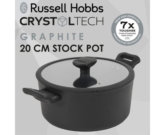 Russell Hobbs RH01863EU7 Crystaltech tall stockpot 20cm