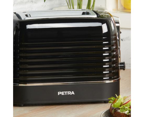 Petra PT5573BLKVDE Oscuro 2 slice toaster