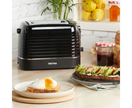 Petra PT5573BLKVDE Oscuro 2 slice toaster