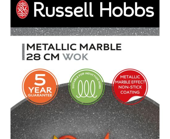 Russell Hobbs RH02812EU7 Metallic Marble wok 28cm