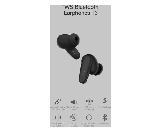 Orsen T3 Bluetooth Earphones Black