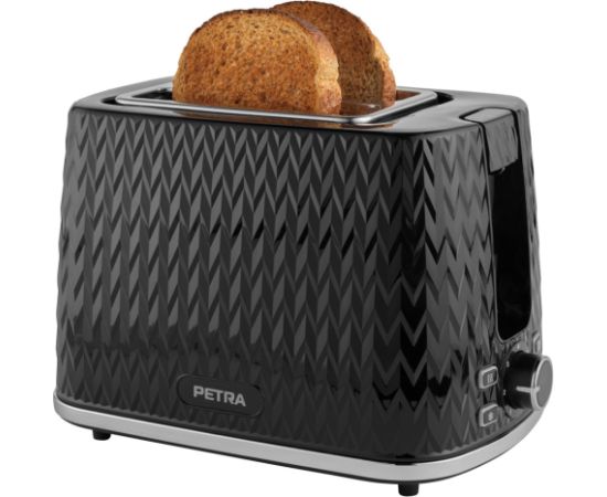 Petra PT3860BLKVDEEU10 Chevron 2 Slice toaster