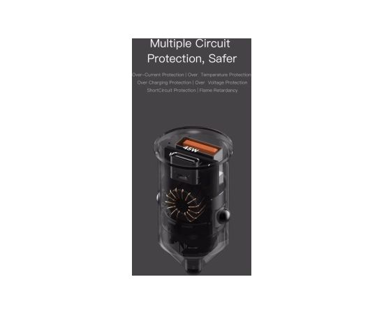 Orsen C8 45W Mini Car Charger black