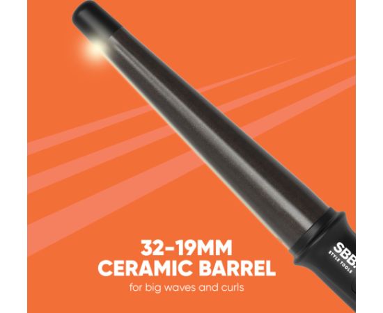 SBB. SBWD-1000-EU Twirl & Curl Conical Wand Hair Curler