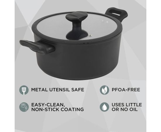 Russell Hobbs RH01864EU7 Crystaltech tall stockpot 24cm