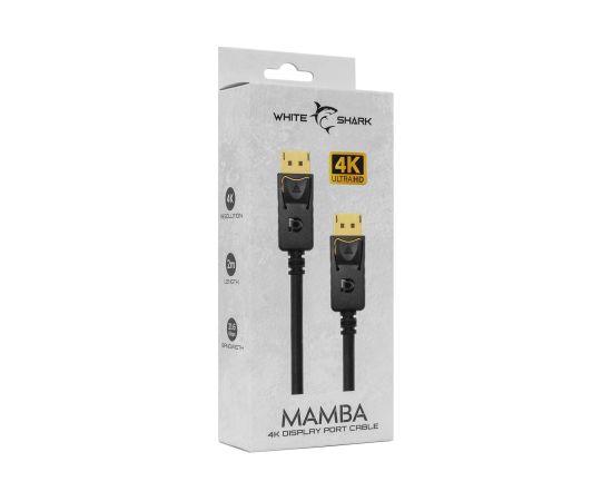 White Shark MAMBA Cable DP-DP M/M 2m 4K@60Hz