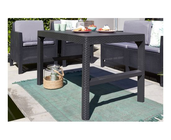 Keter Садовый стол Lyon Rattan Table коричневый